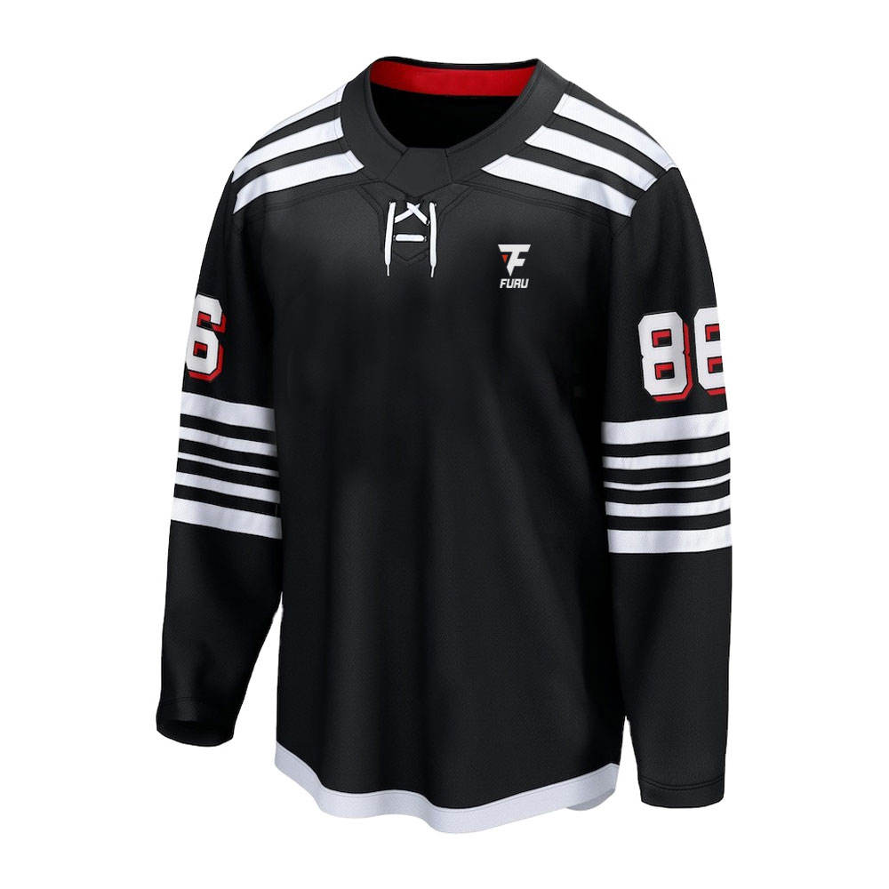 Ice Hockey Jersey Factory Direct Men's Custom Size And Logo Quick-drying Sublimation Printing Polyester Fabric Ice Hockey Jersey